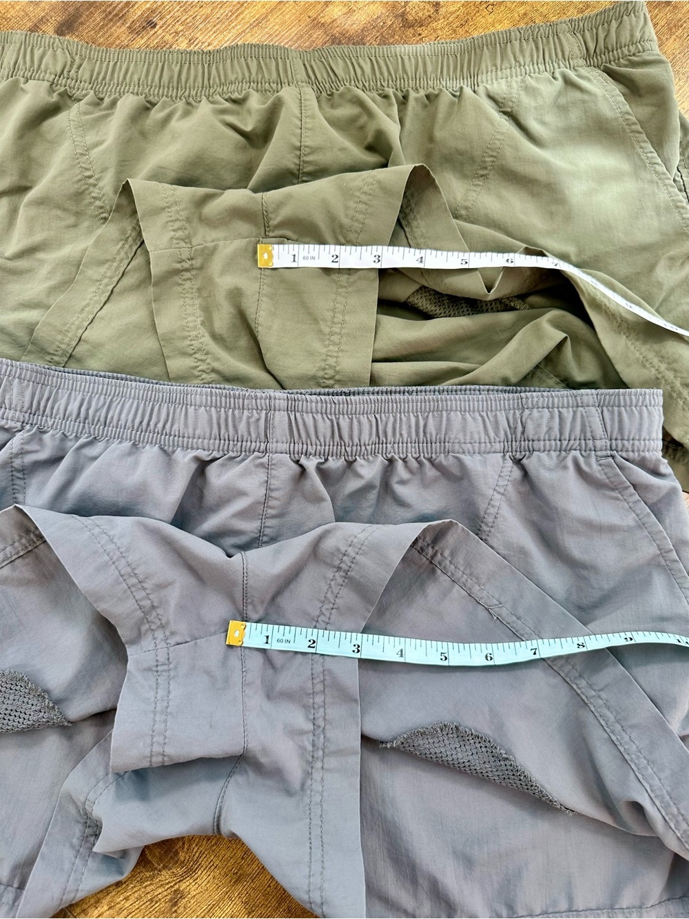 2 Pair Columbia Women's Sandy River Shorts 3” Inseam, Stone Green, City Grey, XL - Picture 15 of 16